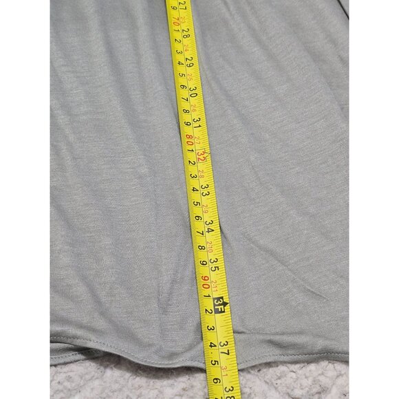 Banana Republic Size‎ S Gray Embroidered Sleeveless Dress Silk Rayon Blend - Picture 6 of 14